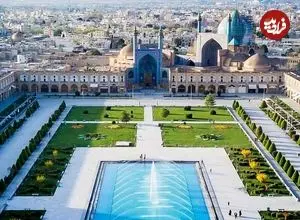 عکس| سفر به ایران قدیم؛ منظرۀ زیبای شهر «اصفهان» از داخل هواپیما؛ 90 سال قبل