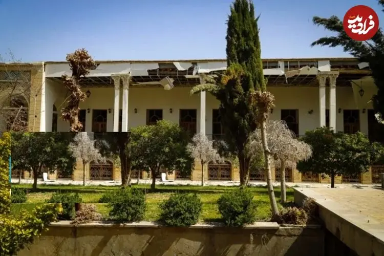 تصاویر| تصاویر خسارت جنگ به عمارت رکیب‌خانه و چهلستون