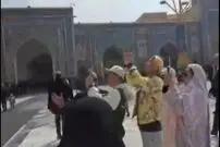 (ویدئو) حضور بلاگرهای چینی با ۶۰ میلیون دنبال کننده در حرم امام رضا 