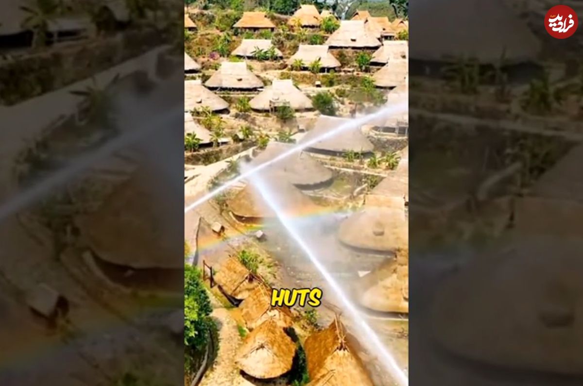 (ویدئو) عجیب ترین روستای جهان با روشی عجیب تر برای رهایی از گرما!