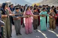 تصاویر؛ آیین «خاونکار» و نغمه تنبور روستای «توت‌شامی»