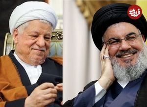 عکس؛ سفر به تاریخ؛ «سید حسن نصرالله» در منزل «هاشمی رفسنجانی»
