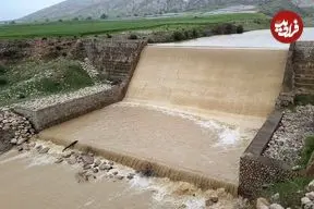 ببینید؛ بارش‌ها این سد را کاملا پر کرد؛ ذخیره‌سازی سازه آبخیزداری با ۱۰۰ درصد ظرفیت انجام شد