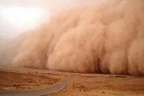 (ویدیو) طوفان مهیب گرد و خاک در شهرستان‌های سرخس