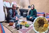 ببینید| غذای روستایی در ایران؛ پخت عدس پلوی سنتی با سالاد شیرازی