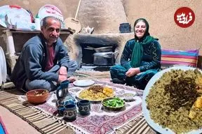 ببینید| غذای روستایی در ایران؛ پخت عدس پلوی سنتی با سالاد شیرازی