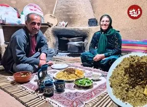 ببینید| غذای روستایی در ایران؛ پخت عدس پلوی سنتی با سالاد شیرازی