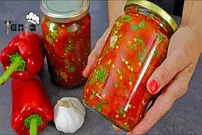 (ویدئو) 5 روش متفاوت و آسان برای درست کردن ترشی فلفل قرمز  به سبک صربستانی 