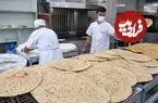 ببینید| غذای خیابانی در ایران؛ مراحل دیدنی پخت نان تافتون در تهران