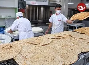 ببینید| غذای خیابانی در ایران؛ مراحل دیدنی پخت نان تافتون در تهران