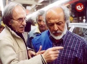 عکس| سفر در زمان؛ «بهروز وثوقی و ایرج قادری» در پشت صحنه فیلم بت در سال 55