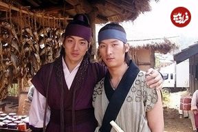 عکس| سفر به تاریخ؛ عکس یادگاری «یونگ‌پو؛ اویی و هاندانگ» در پشت‌صحنه سریال «جومونگ»
