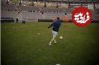 ( ویدیو) نبوغ لیونل مسی در انداختن توپ داخل سبد 