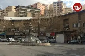 عکس| سفر زمان؛ تصویری از اولین ساختمان در میدان «دربند»