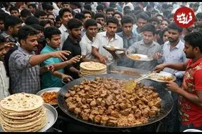 ببینید| غذای خیابانی در پاکستان؛ جگر گوسفند سرخ شده تند در کراچی