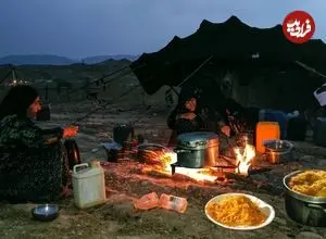 ببینید| غذای روستایی در ایران؛ پخت ماکارونی با ته دیگ سیب زمینی توسط یک بانوی عشایر