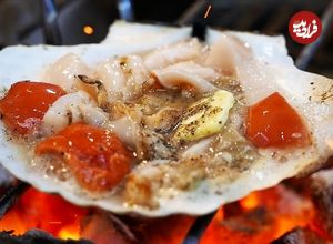 ببینید| غذای خیابانی در ژاپن؛ پخت غذا با اختاپوس، صدف و توتیا در اوساکا