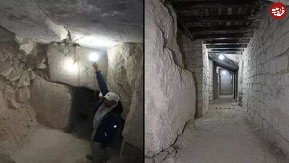 (عکس) کشف تالارهایی جدید در اهرام ثلاثه مصر
