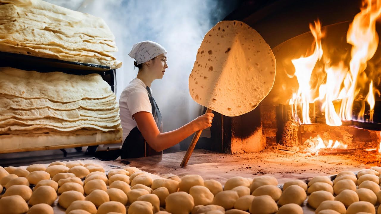 (ویدئو) نانی که در ترکیه می خرید، به این شکل در نانوایی تهیه می شود