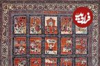 عکس؛ فرش تاریخی قصه رستم از شاهنامه فردوسی اثر هنرمندان تبریزی