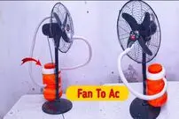 (ویدئو) یک ایده درخشان برای تبدیل پنکه به کولر آبی! 
