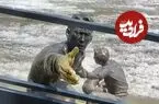 مجسمۀ جالبی که به یاد «نجات یک سگ» ساخته شد
