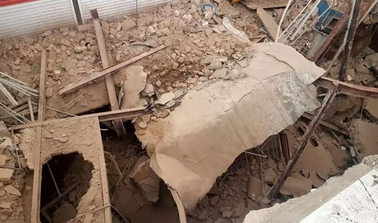 (ویدئو) لحظه وحشتناک ریزش ساختمان در تبریز به دلیل گودبرداری غیراصولی