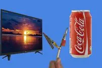 اگر قوطی فلزی کوکاکولا را به تلویزیون وصل کنید، چه اتفاقی می افتد؟