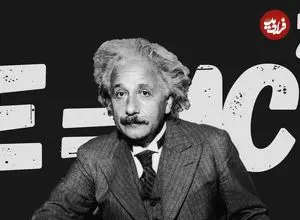 عکس| سفر در زمان؛ «آلبرت انیشتین» در طول یک برنامه تلویزیونی؛ سال 1298