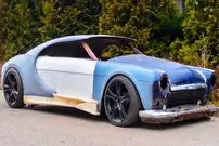 ببینید| مراحل ساخت یک بوگاتی با استفاده از قطعات 3 خودروی قدیمی در آمریکا