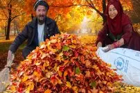 ببینید| غذای روستایی در افغانستان؛ پخت کیک سنتی با آرد و زیره