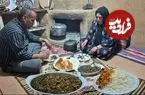 ببینید| غذای روستایی در ایران؛ پخت قورمه سبزی با مرغ توسط زوج روستایی