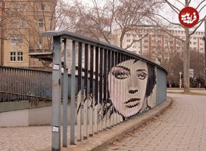 تصاویر؛ هنر خیابانی؛ شاهکارهای خلاقانه‌ای که میان «نرده‌ها» پنهان شده‌اند
