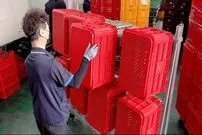 ببینید| فرآیند تولید جعبه های پلاستیکی میوه در کارخانه ای در کره جنوبی
