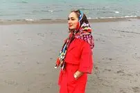 عکس| سفر زمان؛ «الهام حمیدی» در 25 سالگی و در پشت صحنه سریال فراش مدرسه؛ سال 81