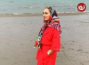 عکس| سفر زمان؛ «الهام حمیدی» در 25 سالگی و در پشت صحنه سریال فراش مدرسه؛ سال 81