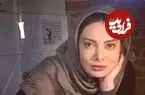 عکس| سفر زمان؛ «نگار فروزنده و دانیال حکیمی» در حال پیتزا خوردن در یک فست فودی؛ سال 74