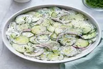 سالاد خامه ای خیار؛ تجربه ای متفاوت و خوشمزه