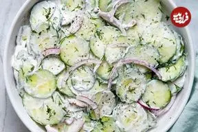 سالاد خامه ای خیار؛ تجربه ای متفاوت و خوشمزه