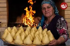 ببینید| غذای روستایی در آذربایجان؛ پخت سمبوسه خانگی توسط مادربزرگ روستایی