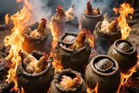 ببینید؛ غذای خیابانی در چین؛ مرغ و لاک پشت پخته در کوزه؛ غذای باستانی چینی