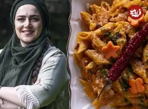 ببینید| غذای روستایی در ایران؛ پخت پاستا با سوسیس در روستایی جنگلی