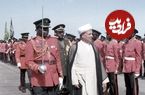 عکس؛ سفر به تاریخ؛ استقبال از «هاشمی رفسنجانی» با «نیزه و رقص آفریقایی»؛ دهۀ 1370