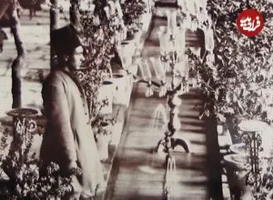 عکس| سفر زمان؛ تصویری از نارنجستان ناصرالدین شاه در حیاط کاخ گلستان