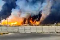 ببینید| جزئیات آتش‌سوزی در منطقه صنعتی «راس لفان» قطر