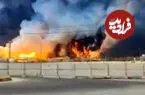 ببینید| جزئیات آتش‌سوزی در منطقه صنعتی «راس لفان» قطر