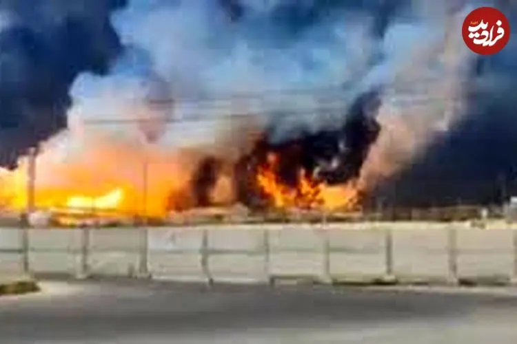 ببینید| جزئیات آتش‌سوزی در منطقه صنعتی «راس لفان» قطر