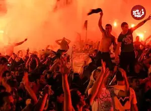 ببینید| جشن قهرمانی ام‌سی الجر؛ شهر به رنگ قرمز درآمد
