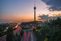 (عکس) یک تصویر تلخ؛ برج میلاد گم شد!