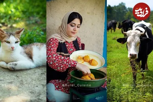 ببینید| غذای روستایی در ایران؛ پخت شیرین قاتوق، خورشت سنتی گیلانی در طبیعت